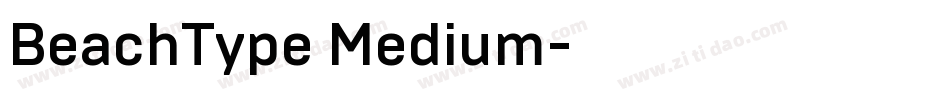 BeachType Medium字体转换